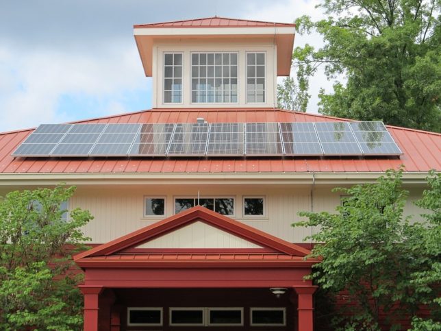 panels on roof